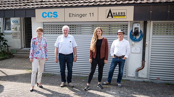 Im Bild von links nach rechts: Susanne Schödel, Hans-Joachim Proß, Sara Haug, Siegfried Beck. (Foto: Karl Richter).