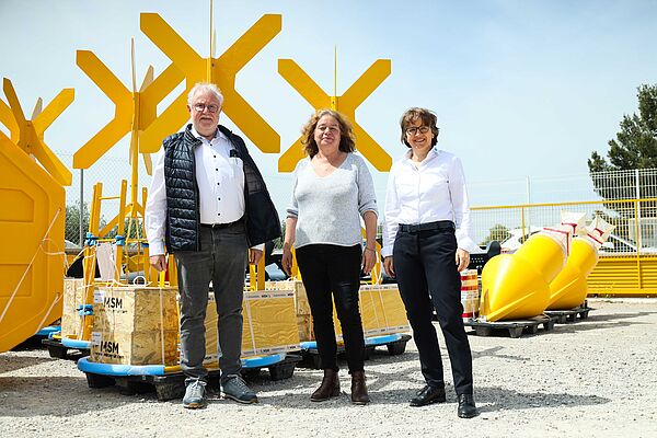 CCS zu Besuch bei MSM in Valencia, Spanien. Hans-Joachim Pross (CCS), Sarah Leullier (MSM), Susanne Schödel (CCS) (v.l.n.r.)